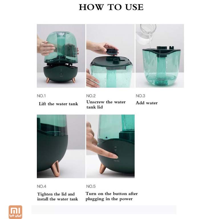 دستگاه بخور سرد و رطوبت ساز شیائومی مدل Xiaomi Deerma Humidifier F329 - Image 4